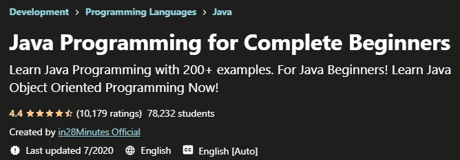 Learning Java Online